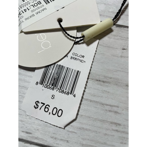 PEIXOTO NAOMI LACE TRIM HALTER BIKINI SWIM TOP - Picture 9 of 9